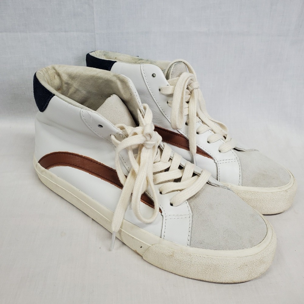 Madewell Shoes Size 7.5 M WomensSidewalk High-Top Sneakers Colorblock Leather